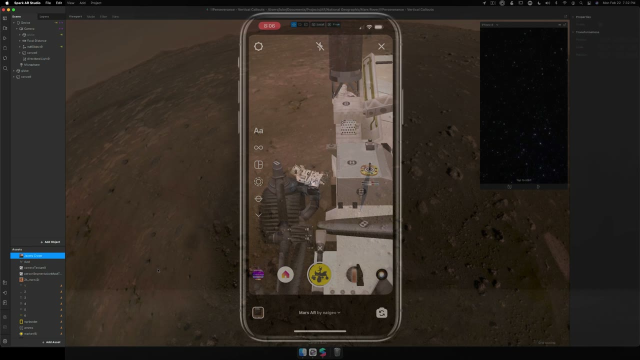 Nat Geo Mars AR behind the scenes