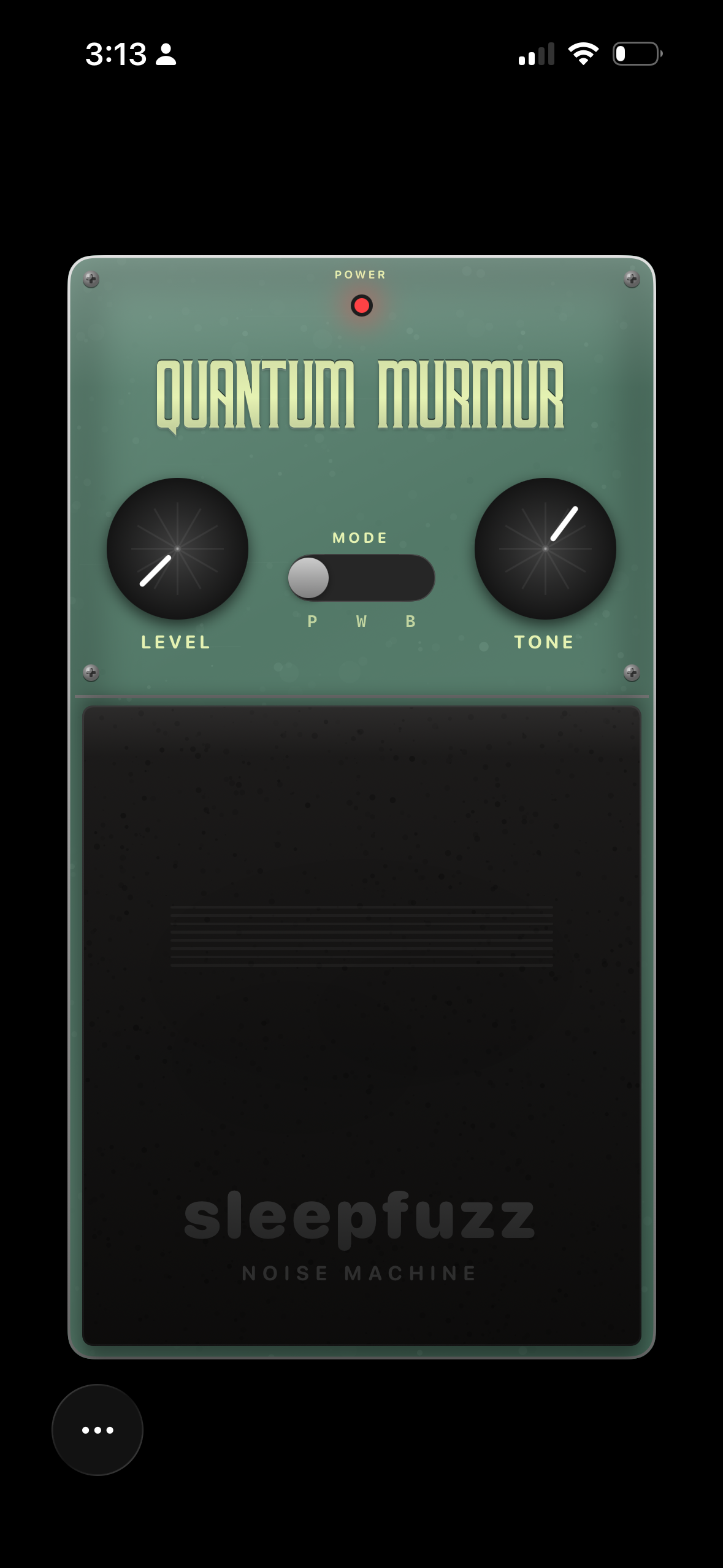 Obsidian theme on the pedal