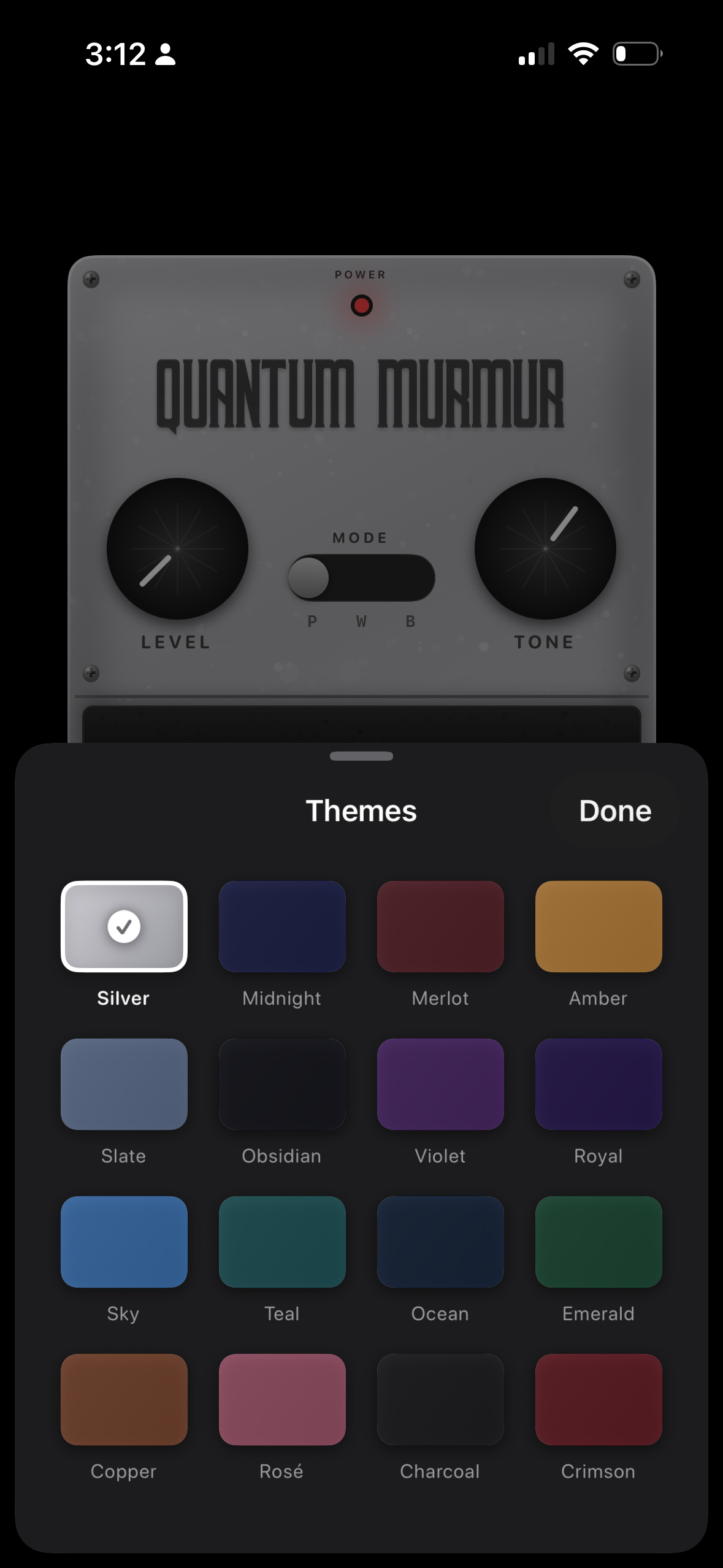SleepFuzz theme color options